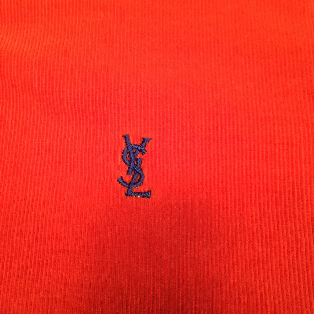 YSL Orange Corduroy Cotton Long Slv Button Dn - XL